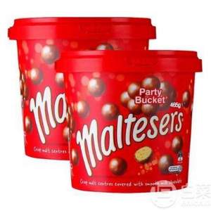 10点开始，Maltesers 麦提莎 英国进口 麦丽素巧克力 465克*2桶