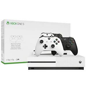 <span>白菜！</span>Microsoft 微软 Xbox One S 1TB 黑白双手柄套装 