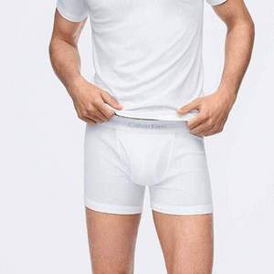 Calvin Klein 卡尔文·克莱恩 男士经典棉质平角内裤 3条装