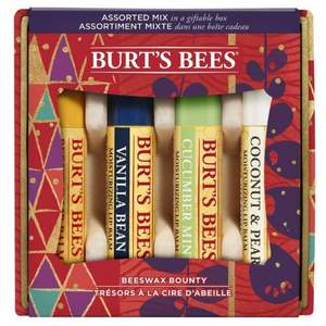 秋冬必備，Burt's Bees 小蜜蜂 經(jīng)典護(hù)唇膏 4.25g*4支禮盒裝