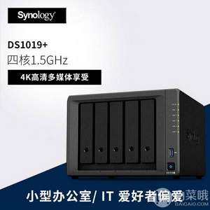 Synology 群晖 DS1019+ NAS网络存储服务器