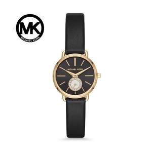Michael Kors 迈克高仕 满天星女式皮革表带模拟石英手表 MK2750 