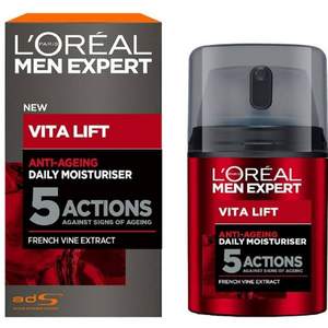 L'Oréal 歐萊雅 Vita Lift 5 男士銳能抗皺緊致護(hù)膚多效霜 50ml