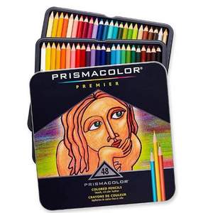 美国Sanford旗下，Prismacolor 霹雳马 Premier 3598T 软芯彩色铅笔 48支装