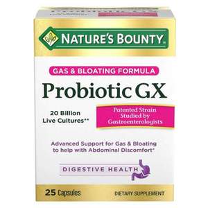 Nature's Bounty 自然之宝 Probiotic GX 益生菌消化酶配方25粒