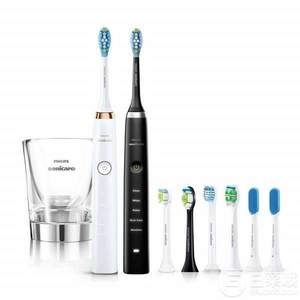 Philips 飛利浦 HX9399/36 旗艦鉆石聲波震動牙刷2支裝 附8個刷頭+充電杯