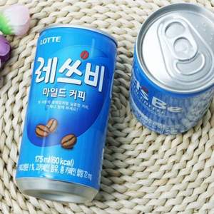 韩国进口，乐天莱斯比 原味即饮罐装咖啡 175ml*12罐
