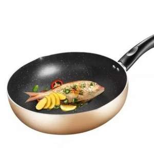 白菜！0點(diǎn)開始，Midea 美的 CJ28WOK301 麥飯石色不粘炒鍋 28cm