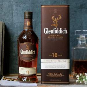 Glenfiddich 格兰菲迪 18年苏格兰达夫镇单一麦芽威士忌 700ml*2件