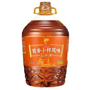 鲤鱼牌 非转基因 物理压榨蜀香小榨风味菜籽油 5L *2件