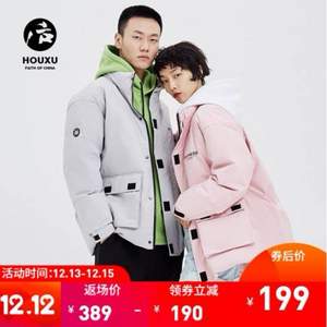 后序 2019冬季新款情侶款工裝羽絨服