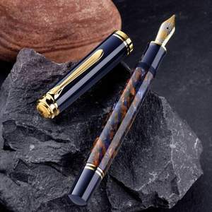 Pelikan 百利金 Souveran帝王系列 M800 特別版 18K金鋼筆 石頭花園 M尖