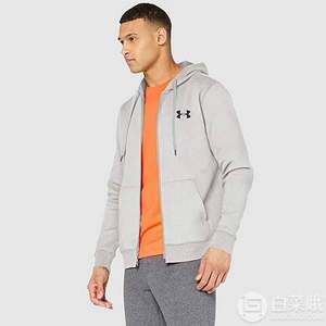 限尺碼，Under Armour 安德瑪 Rival 男士抓絨連帽夾克
