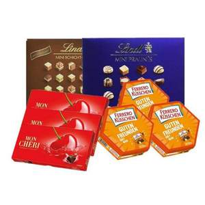 Ferrero 费列罗 Lindt 瑞士莲 巧克力大礼包 共8盒