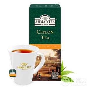 斯里兰卡进口，AHMAD TEA 亚曼 锡兰红茶 2g*25包*3件 