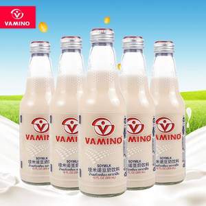 泰国60年老牌，Vamino 哇米诺 原味豆奶300ml*5瓶