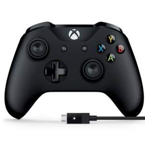 0点开始，Microsoft 微软 Xbox One S  蓝牙手柄 + PC连接线