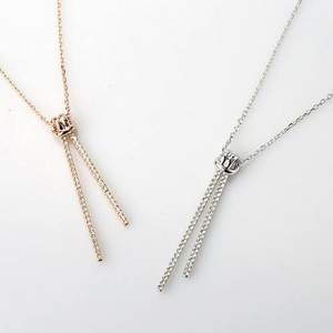 Swarovski 施華洛世奇 Lifelong 白金色 流蘇扭結(jié)項(xiàng)鏈5408435 折后€40.5包稅（需用碼）