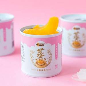中国罐头十强企业，林家铺子 冰糖黄桃罐头 200g*4罐