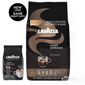 销量第一，意大利进口 LAVAZZA 乐维萨 意式浓缩咖啡豆 1kg