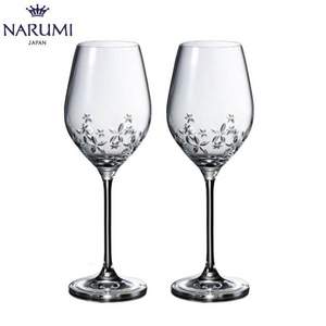 Narumi 鸣海 星之花 红酒高脚玻璃对杯 360cc 2只装 