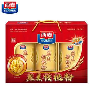年貨送禮，西麥 燕麥核桃粉禮盒裝 3桶/1000g*2件