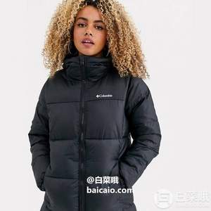 XS碼，Columbia 哥倫比亞 Puffect 女士中長(zhǎng)款連帽保暖棉服