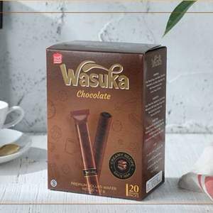 印尼进口，Wasuka 哇酥咔 巧克力味爆浆威化卷 240g*13件 +凑单品