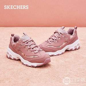 Skechers 斯凯奇 D'LITES系列 厚底复古刺绣老爹鞋 13082 2色
