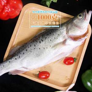 珠海地标特产，仙泉湖 白蕉海鲈鱼（去鳃去鳞去内脏）1000g*5件+凑单品
