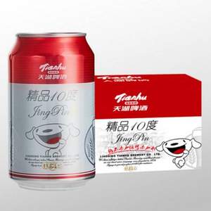 tianhu 天湖 精品10度 啤酒 330ml*24听 *2件