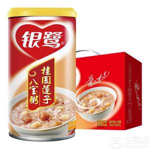 银鹭 桂圆莲子八宝粥 360g*12*2箱