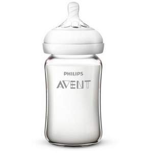 AVENT 新安怡 宽口径自然顺畅玻璃奶瓶 240ml *2件 +凑单品