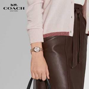 Coach 蔻驰 Preston系列 女士防水简约钢带腕表 14503111