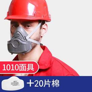 盾守 DS1010 KN95防尘口罩面具+滤芯20片