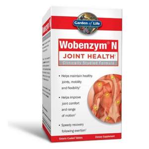 免疫止痛，Garden of Life 生命花园 Wobenzym® N 关节酶(非氨糖软骨素)200粒