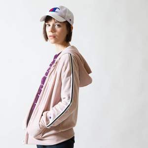 Champion 冠军牌 日本线 CW-QS104 女士天鹅绒连帽卫衣