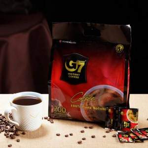 中原G7 美式萃取速溶纯黑咖啡 400g（2gx200袋） 