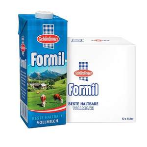 0点开始，奥地利原装进口 Schardinger 莎丁格 全脂牛奶 1L*12盒*4件