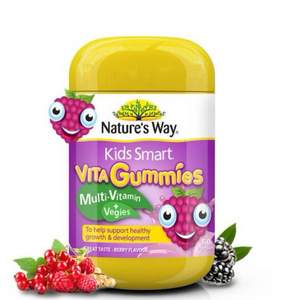白菜！88VIP会员，Nature's Way  佳思敏 儿童复合维生素+蔬菜软糖 60粒*2瓶*2件