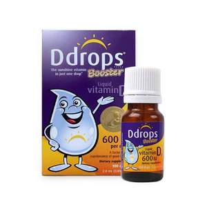 加拿大版，Baby Ddrops 加强版婴儿维生素d3滴剂 100滴*3件