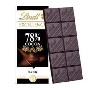Lindt 瑞士莲 特醇78%可可黑巧克力 100g/排