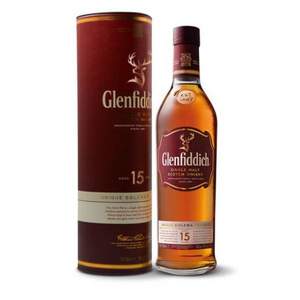 25日0点，Glenfiddich 格兰菲迪 15年 苏格兰达夫镇单一麦芽威士忌700ml