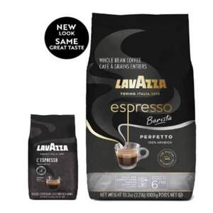 1件0税，LAVAZZA 乐维萨 中度烘焙 意式浓缩咖啡粉 1kg 