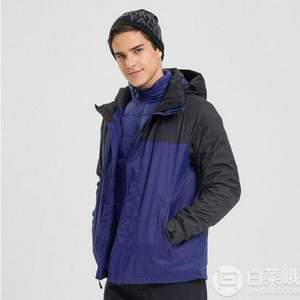 THE NORTH FACE 北面  男士经典款户外防水冲锋衣 鹅绒内胆