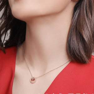 日本独立设计师珠宝品牌，IL&Co 罗马轮盘真钻项链（主钻0.5分 附GIC证书）