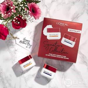 國際免郵月，L'Oreal Paris 歐萊雅 復顏抗皺系列套裝（日霜50ml+晚霜50ml）
