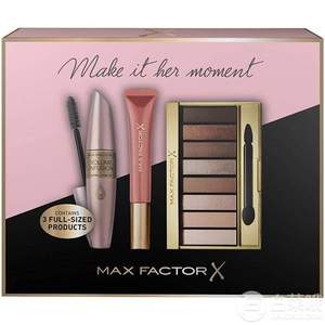 Max Factor 蜜丝佛陀 母亲节美妆礼盒(眼影盘+睫毛膏+气垫口红) 均为正装