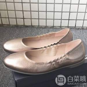 限37码，Ecco 爱步 Incise魅力雕刻系列 女士圆头透气一脚蹬单皮鞋