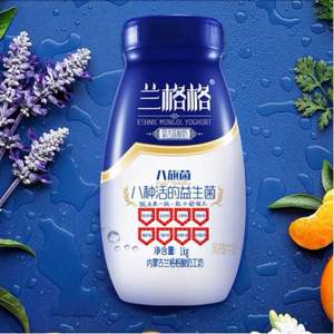 限地區(qū)，蘭格格 八旗菌 益生菌風(fēng)味酸奶 1kg*3件